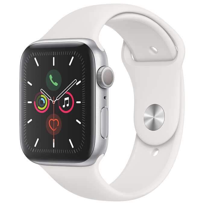 Apple Watch Series 5 40mm Silver Gray Alu white