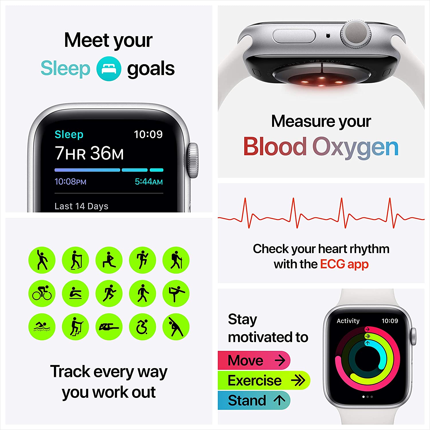 Apple Watch Series 6 40mm Space Grey Aluminium Case with Sport Band