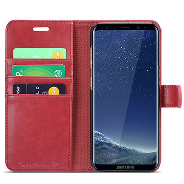 Leather wallet case with card pocket for iPhone, Samsung, LG, HTC etc.